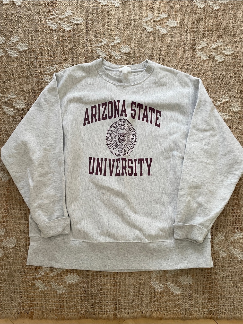 Vintage  gray Champion Reverse Weave sweatshirt Arizona State University Large